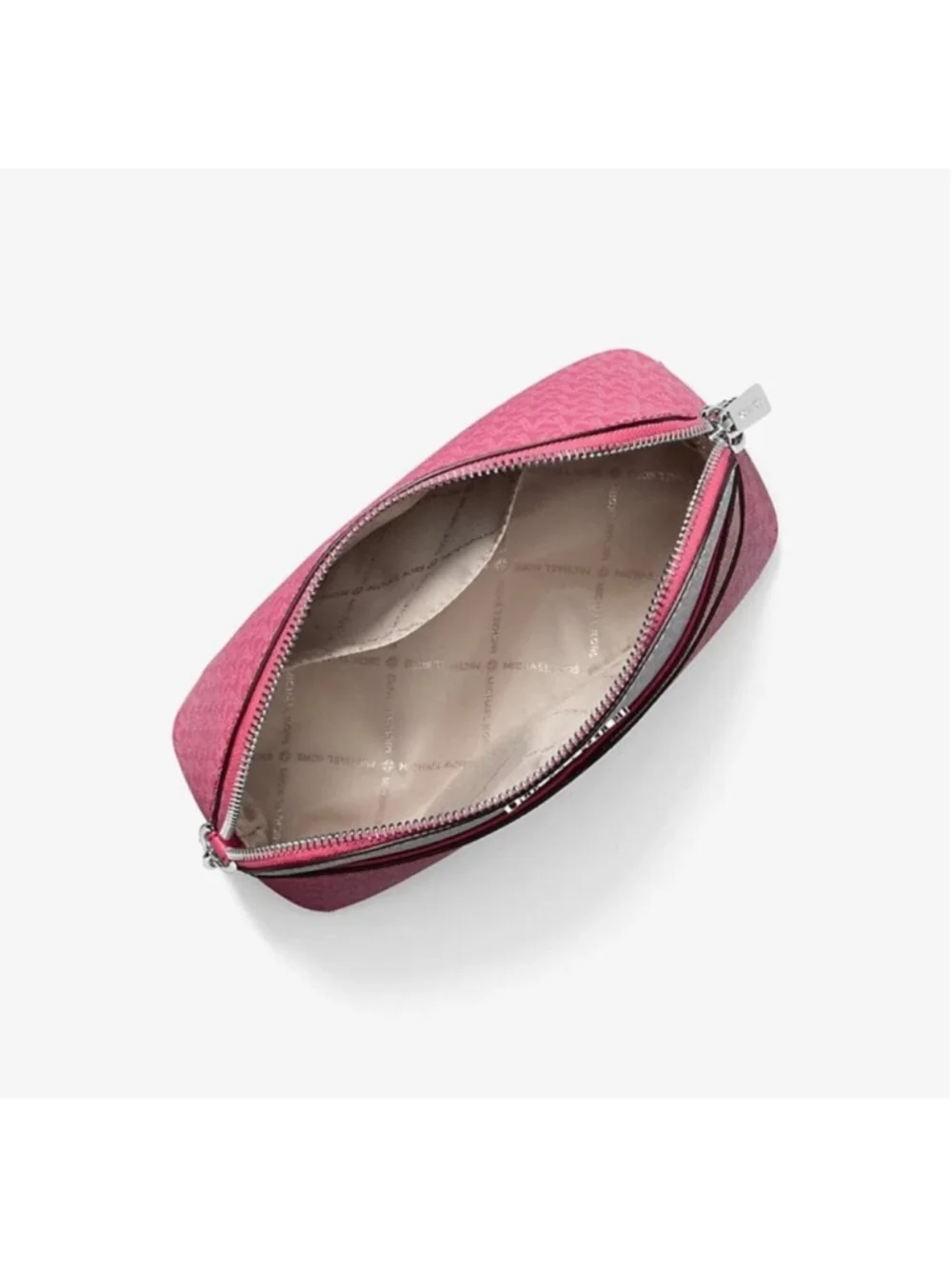Michael Kors Jet Set Travel Colorblock Signature Logo Crossbody Hibiscus SKU767